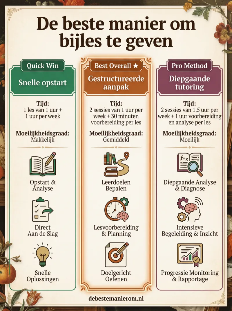 De beste manier om bijles te geven