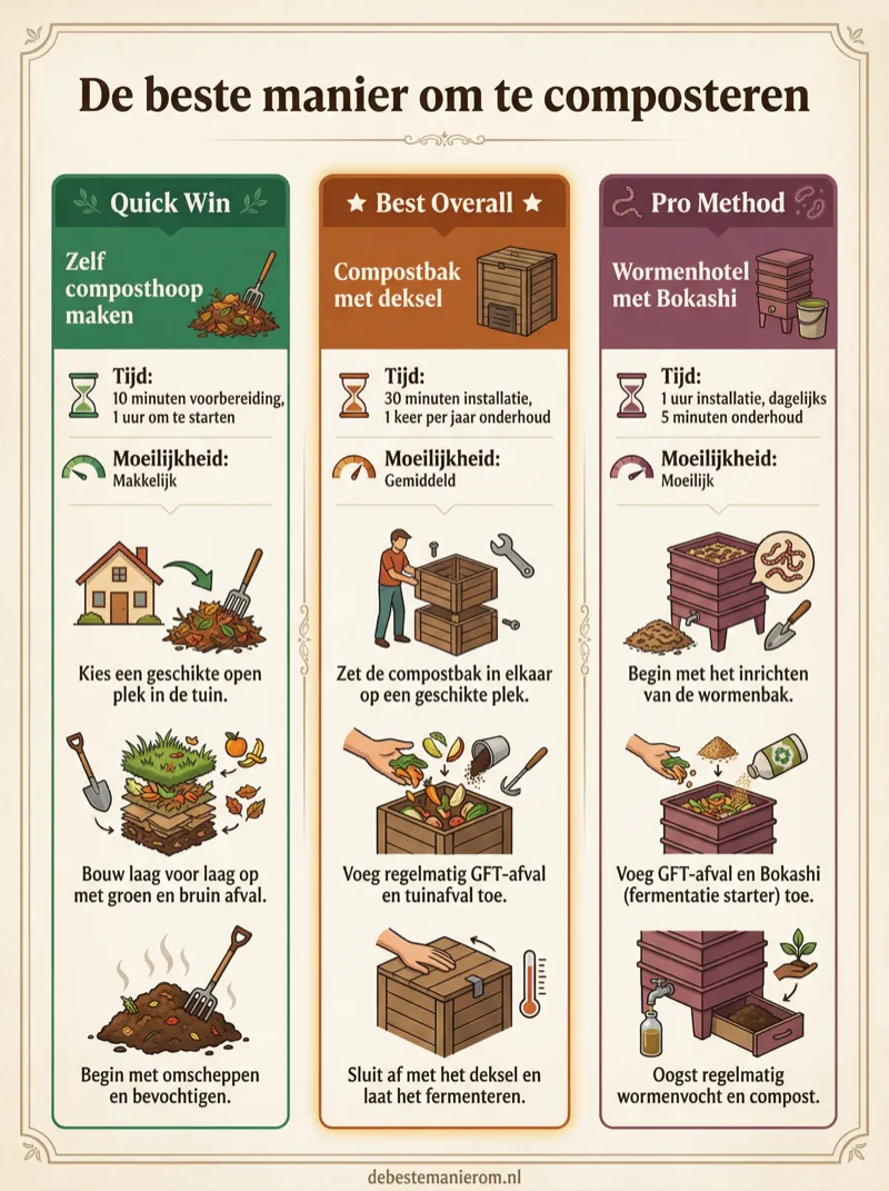 De beste manier om te composteren