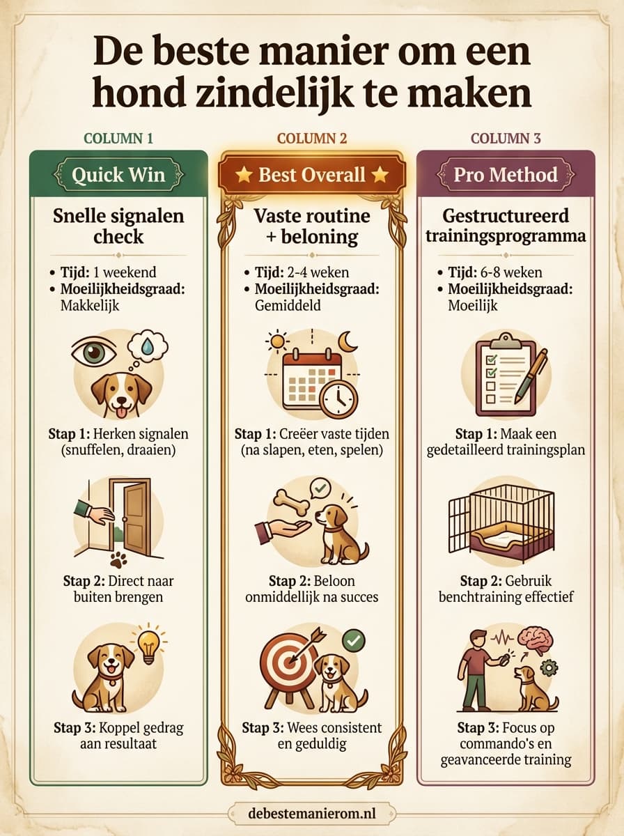 De beste manier om een hond zindelijk te maken