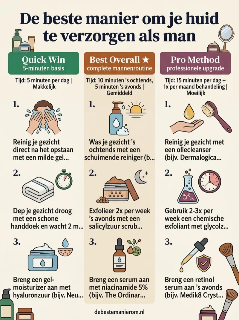 De beste manier om je huid te verzorgen als man