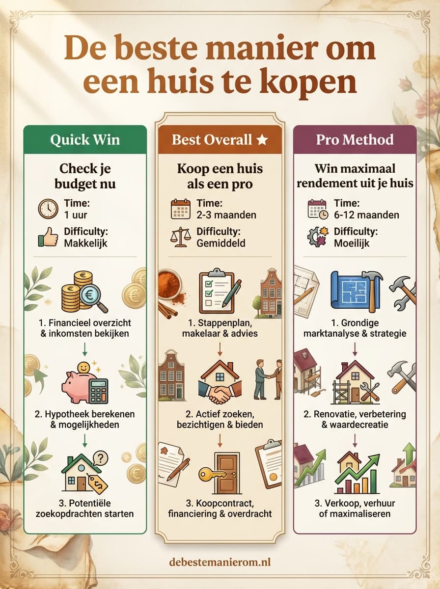 De beste manier om een huis te kopen
