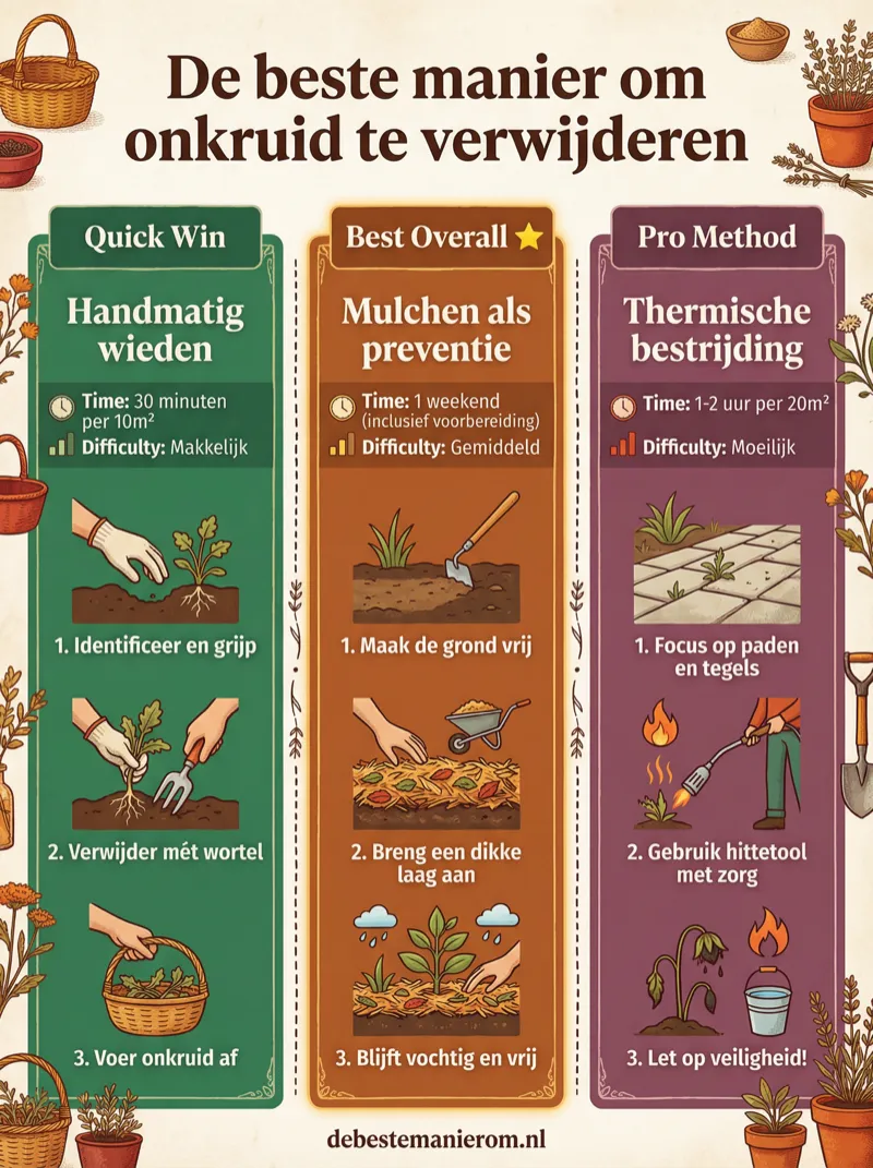 De beste manier om onkruid te verwijderen