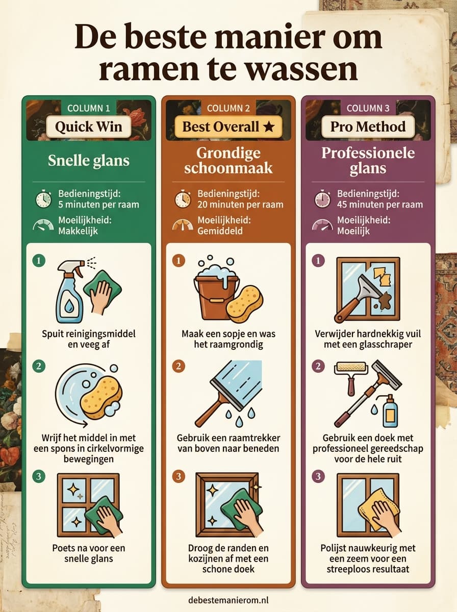 De beste manier om ramen te wassen