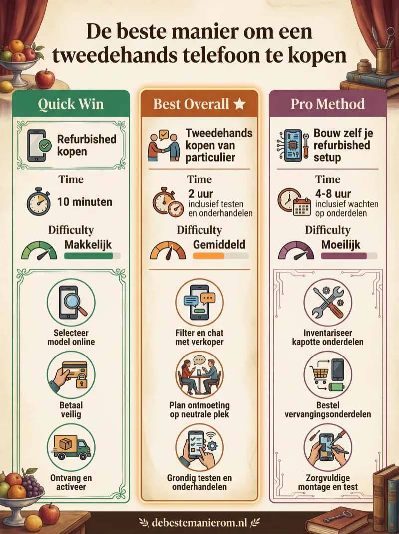 De beste manier om een tweedehands telefoon te kopen