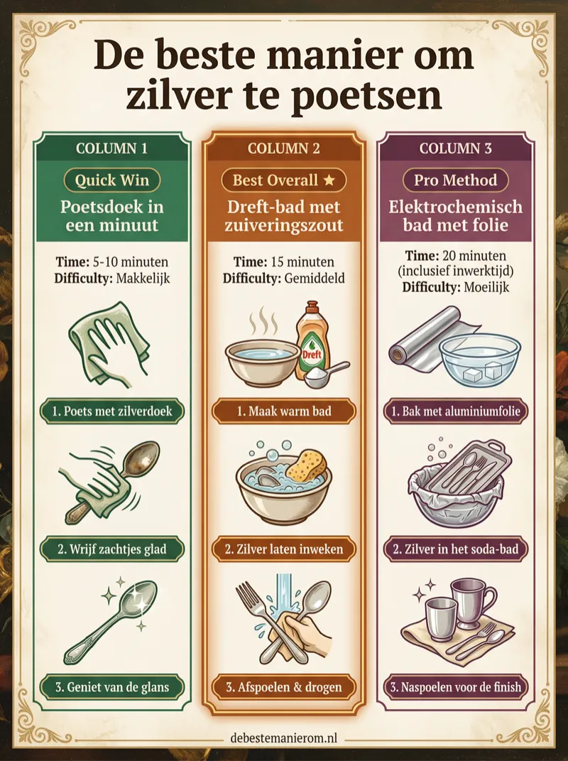 De beste manier om zilver te poetsen